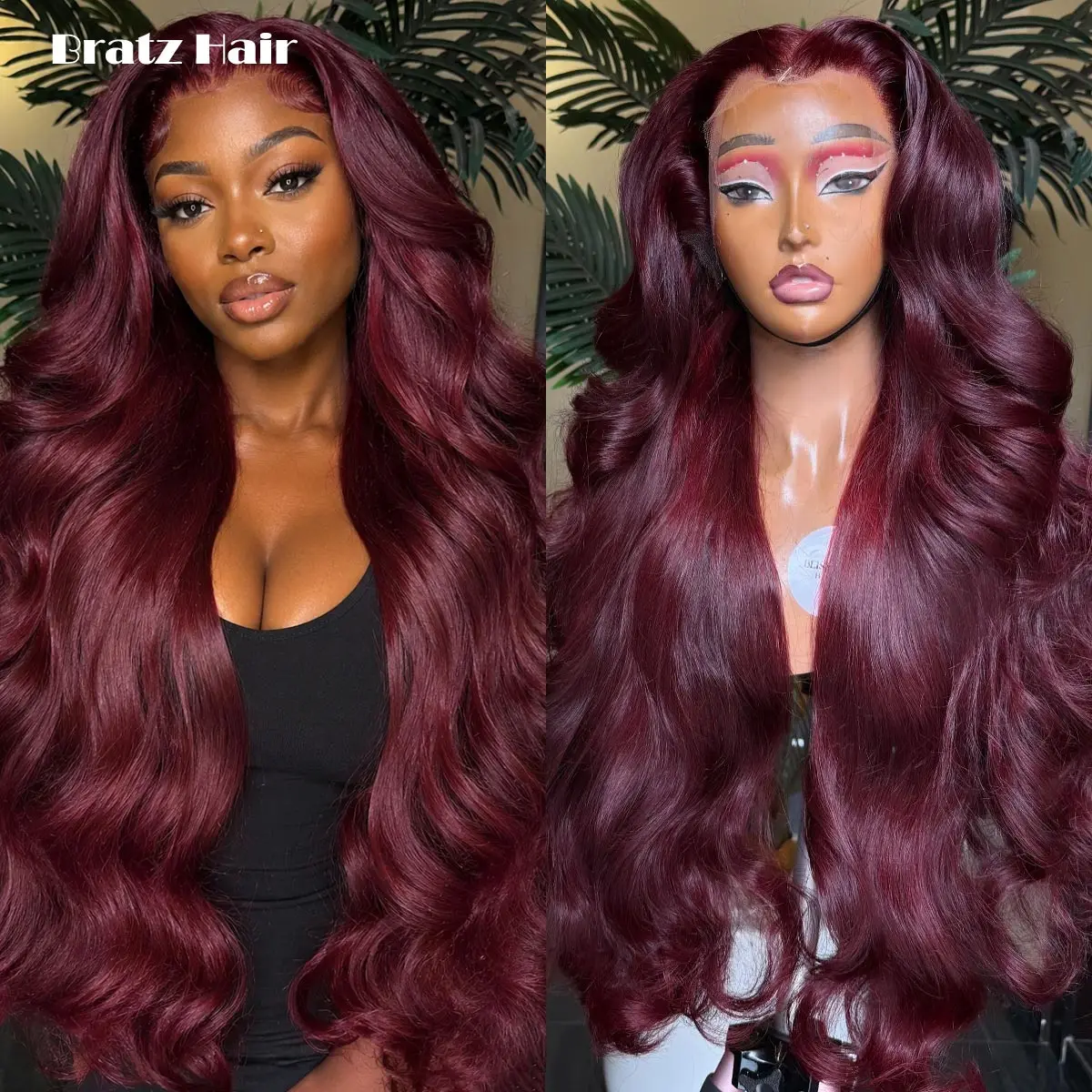 400 High Density Glueless Wig Human Hair 13x6 HD Lace Front 99j Body Wave Wigs Wine Color Glueless Lace Front Loose Wave Wigs
400 High Density Glueless Wig Human Hair 13x6 HD Lace Front 99j Body Wave Wigs Wine Color Glueless Lace Front Loose Wave Wigs