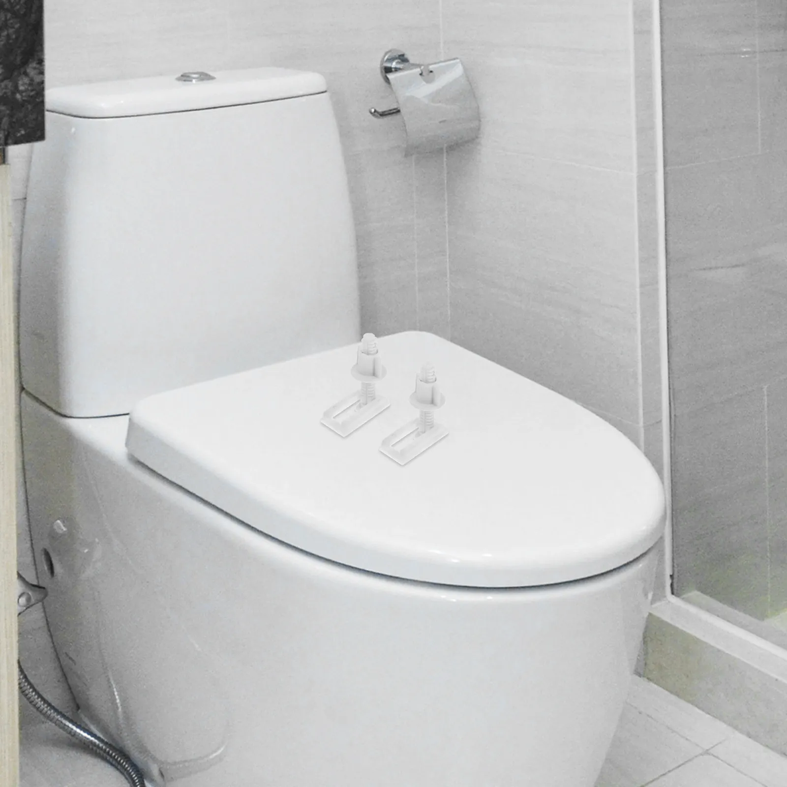 Комплект из 2 болтов и гаек для унитаза, сверхпрочные пластиковые винты с резиновыми распорными заглушками, надежная и устойчивая монтажная фурнитура
Комплект из 2 болтов и гаек для унитаза, сверхпрочные пластиковые винты с резиновыми распорными заглушками, надежная и устойчивая монтажная фурнитура