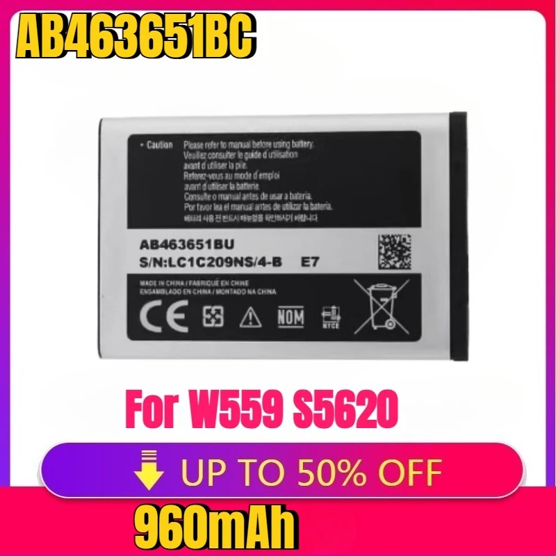 New High-quality Battery AB463651BC AB463651BE AB463651BU for W559 S5620 S5630C C3200 F339 S5296 C3322 GT-C3530 GT-S5610
New High-quality Battery AB463651BC AB463651BE AB463651BU for W559 S5620 S5630C C3200 F339 S5296 C3322 GT-C3530 GT-S5610