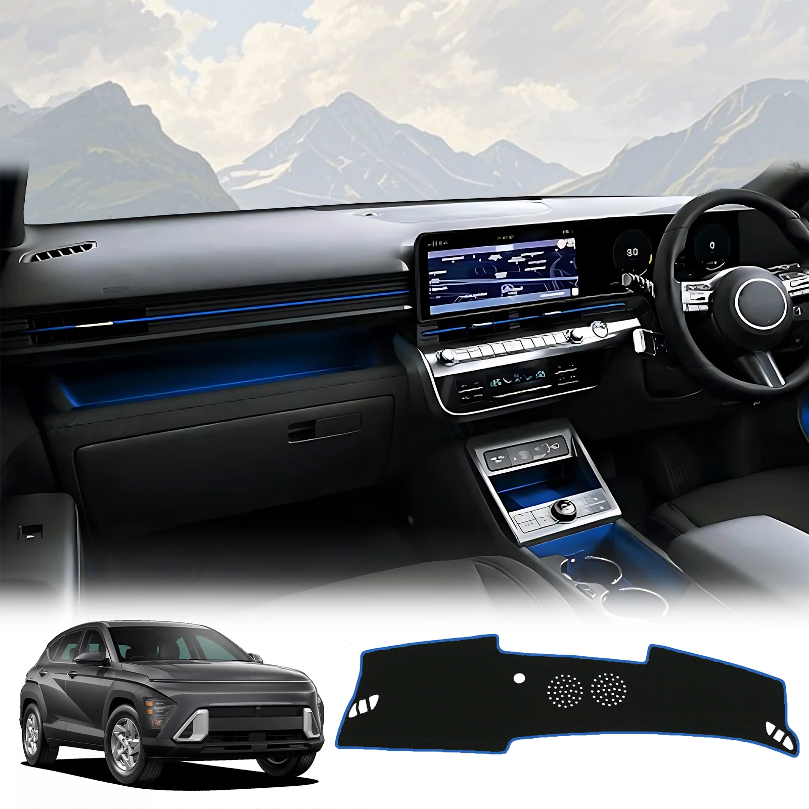 Автомобильный коврик для приборной панели Hyundai Kona 2024 2025 2026 (без HUD), солнцезащитный коврик, защитный коврик для приборной панели, аксессуары для приборной панели
Автомобильный коврик для приборной панели Hyundai Kona 2024 2025 2026 (без HUD), солнцезащитный коврик, защитный коврик для приборной панели, аксессуары для приборной панели