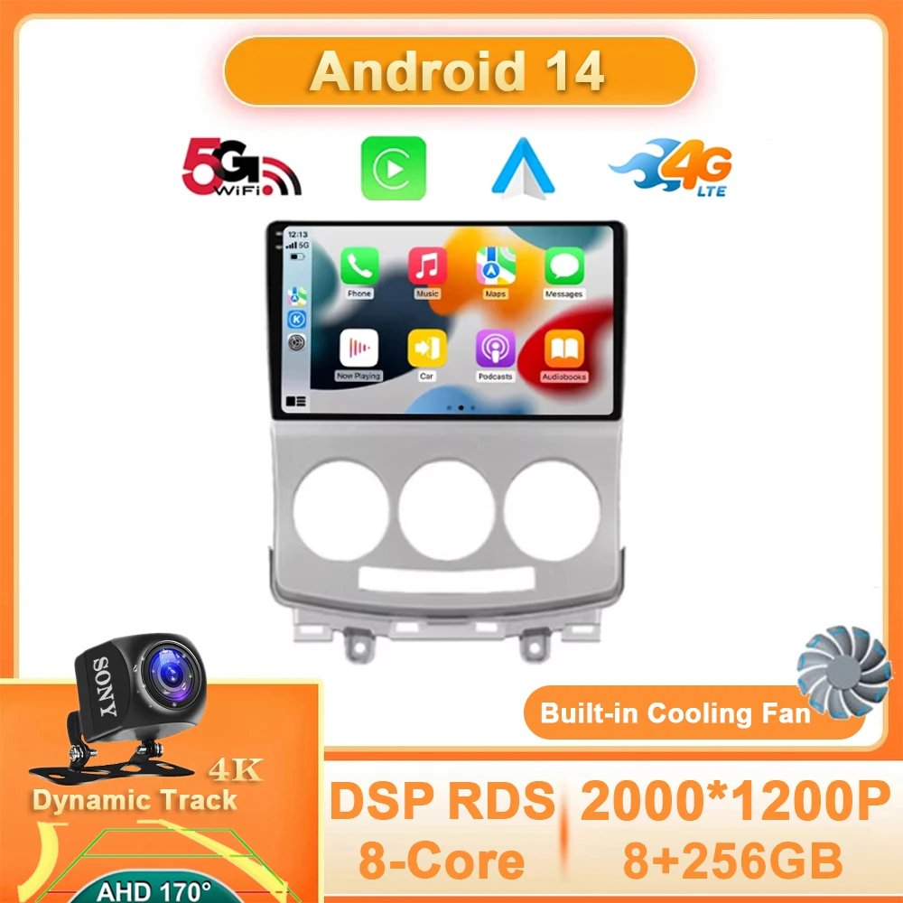 Автомагнитола 2 Din, Android 14, для Mazda 5 2005-2010, мультимедийный видеоплеер QLED, 9 дюймов, стерео, GPS-навигация Carplay, авто, 4G, Wi-Fi, BT
Автомагнитола 2 Din, Android 14, для Mazda 5 2005-2010, мультимедийный видеоплеер QLED, 9 дюймов, стерео, GPS-навигация Carplay, авто, 4G, Wi-Fi, BT