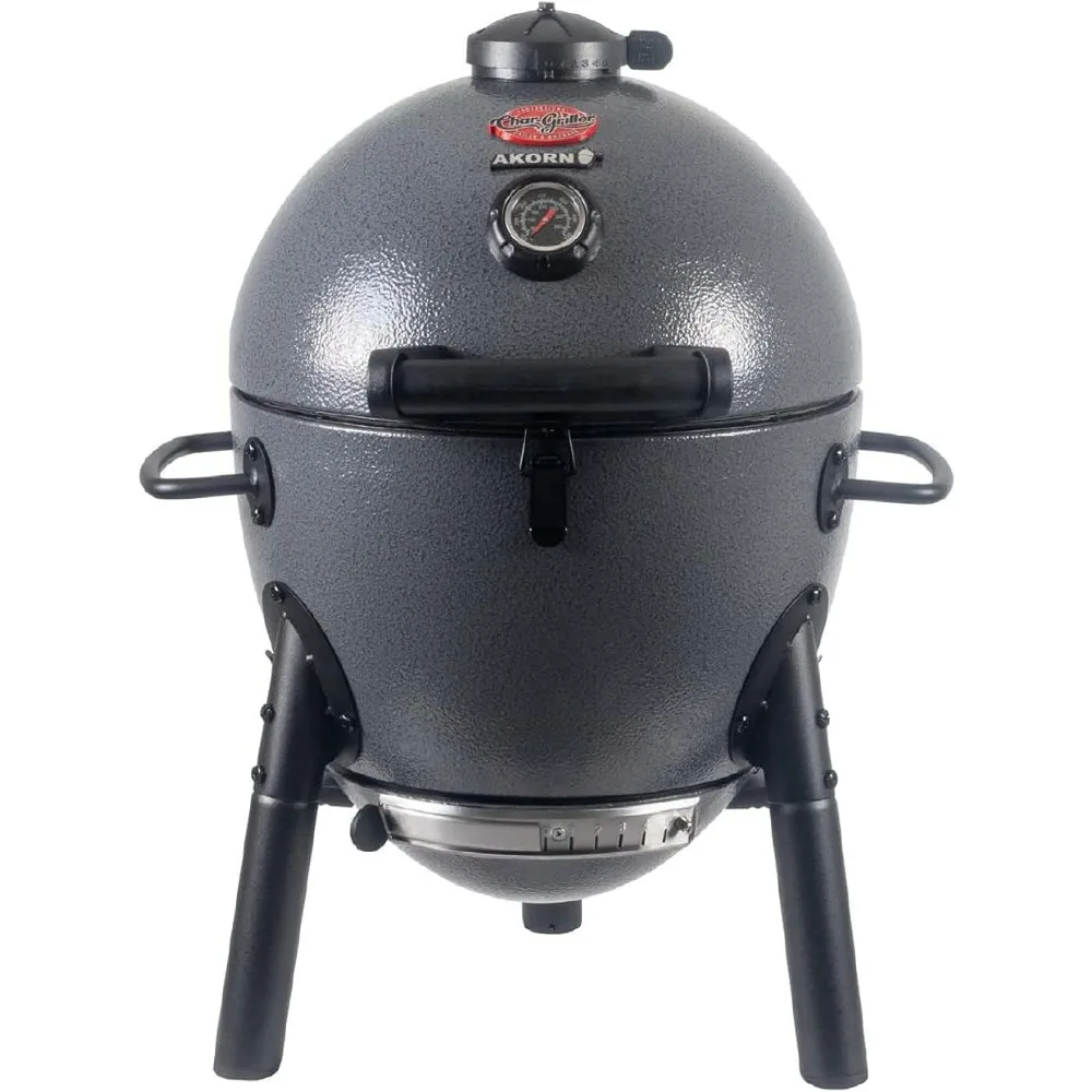 AKORN®Jr. Портативный угольный гриль Kamado и коптильня с чугунными решетками и фиксирующей крышкой с 155 кулинарными квадратными дюймовыми пепельницами
AKORN®Jr. Портативный угольный гриль Kamado и коптильня с чугунными решетками и фиксирующей крышкой с 155 кулинарными квадратными дюймовыми пепельницами