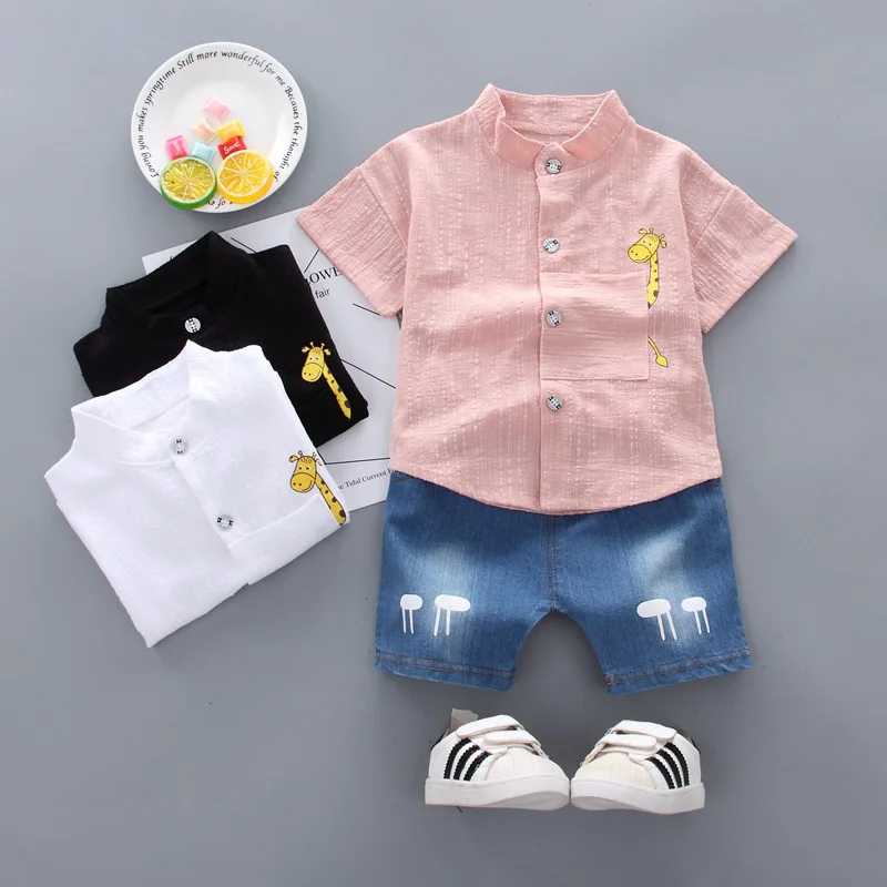 2025 Kids Clothes Summer Sets For Children Baby Boys Giraffe Short Sleeve T-Shirt+Shorts Jeans Toddler Sports Casual Outfits
2025 Kids Clothes Summer Sets For Children Baby Boys Giraffe Short Sleeve T-Shirt+Shorts Jeans Toddler Sports Casual Outfits