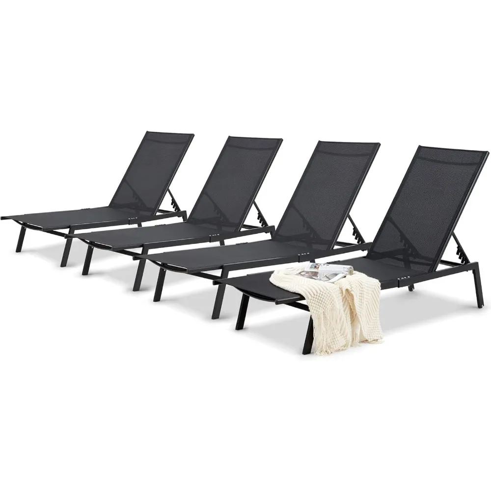 Patio Lounge Chairs for Outside, Adjustable Outdoor Chaise Lounge with Wheels and Adjustable 5-Position Recliner for Pool, Beac
Patio Lounge Chairs for Outside, Adjustable Outdoor Chaise Lounge with Wheels and Adjustable 5-Position Recliner for Pool, Beac