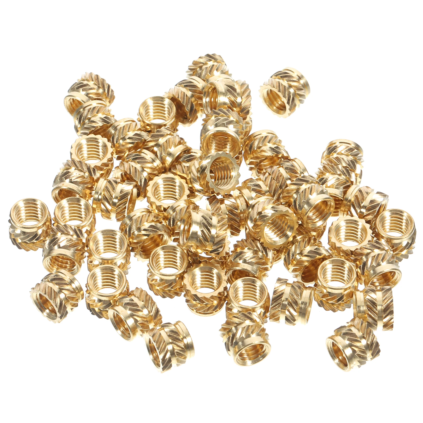 50pcs 3D Printed Brass Threaded Insert Heat Set Nut Knurled Female Thread Embedment For Plastic Injection Molding Replacement M5
50pcs 3D Printed Brass Threaded Insert Heat Set Nut Knurled Female Thread Embedment For Plastic Injection Molding Replacement M5