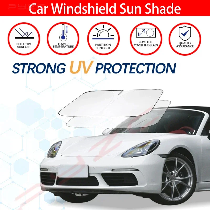 Windshield Sun Shade For Porsche 718 987 981 982 986 Sunshade Sun Visor Protector Foldable Blocks UV Rays Keep Car Cooler
Windshield Sun Shade For Porsche 718 987 981 982 986 Sunshade Sun Visor Protector Foldable Blocks UV Rays Keep Car Cooler
