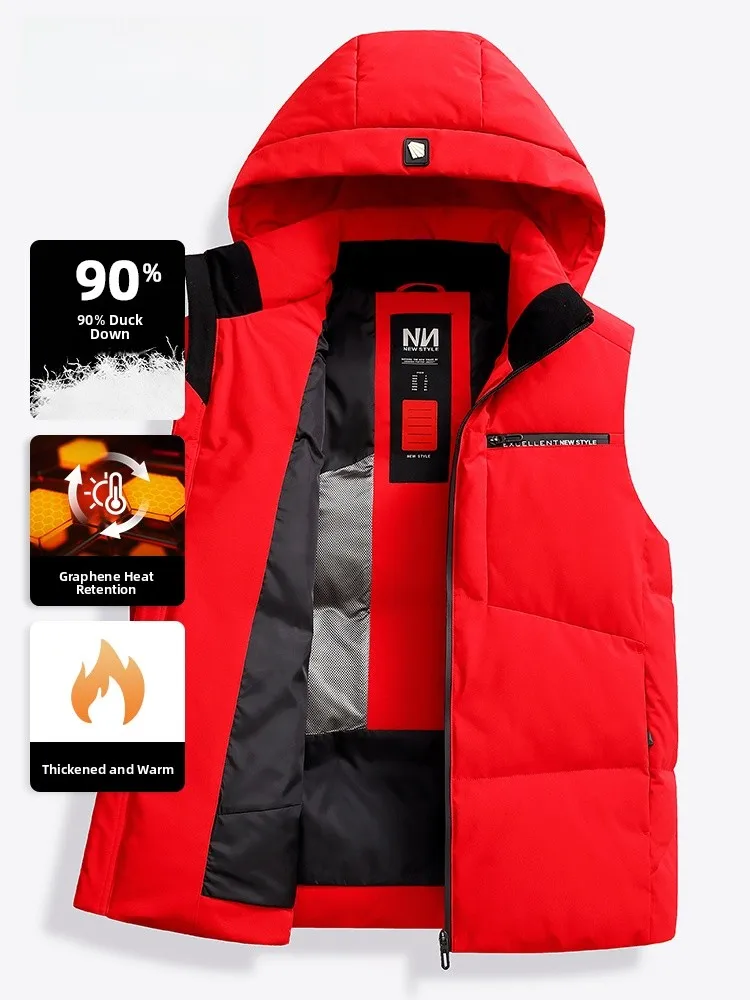 Красный мужской пуховый жилет с капюшоном, осенне-зимний, новый, модный городской стиль, утепленный, из полиэстера
Красный мужской пуховый жилет с капюшоном, осенне-зимний, новый, модный городской стиль, утепленный, из полиэстера