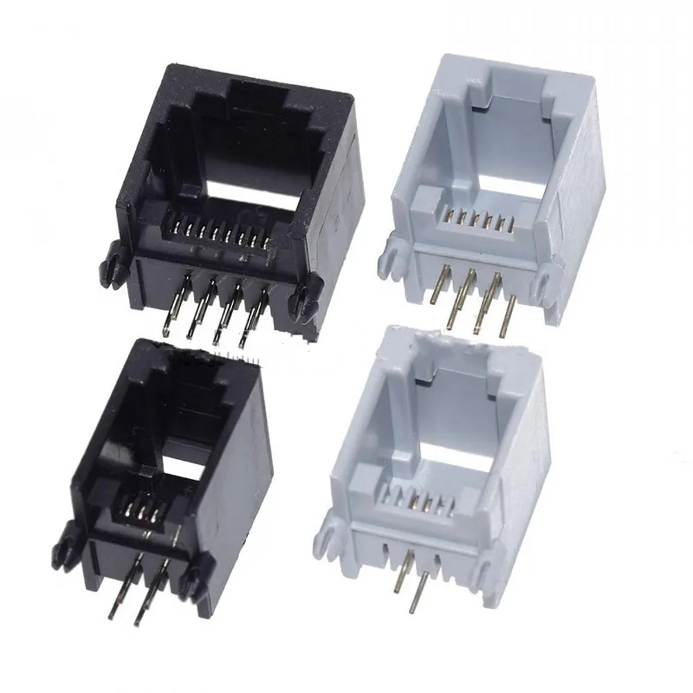 100 шт. RJ11 4P4C 6P6 6P4C 6P2C 8P8C Модульная сеть PCB Jack вертикальные порты розетки женские разъемы черный серый
100 шт. RJ11 4P4C 6P6 6P4C 6P2C 8P8C Модульная сеть PCB Jack вертикальные порты розетки женские разъемы черный серый