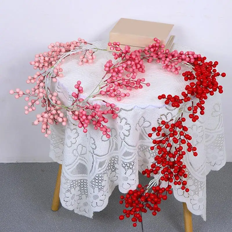 Ягодная гирлянда на Рождество, гибкая регулируемая гибкая искусственная ягодная гирлянда для использования в помещении, для крыльев, каминов
Ягодная гирлянда на Рождество, гибкая регулируемая гибкая искусственная ягодная гирлянда для использования в помещении, для крыльев, каминов