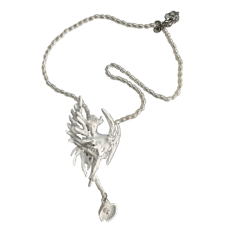 Gothic Clavicle Chain Siren Shaped Pendant Brooch Adjustable Rope Necklace Resin Choker Daily Use Accessory for Women 3XUA
Gothic Clavicle Chain Siren Shaped Pendant Brooch Adjustable Rope Necklace Resin Choker Daily Use Accessory for Women 3XUA