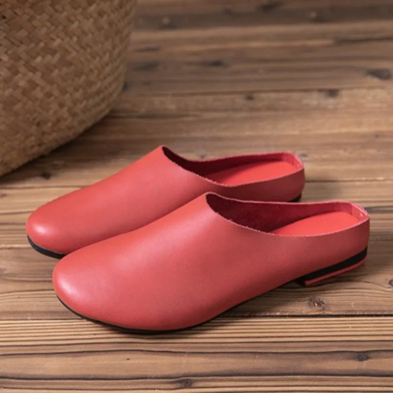 New Women's Shoes Luxury Genuine Leather Mueller Slippers for Woman Comfort Vacation Casual Shoes Designer Shoes Zapatos Mujer
New Women's Shoes Luxury Genuine Leather Mueller Slippers for Woman Comfort Vacation Casual Shoes Designer Shoes Zapatos Mujer