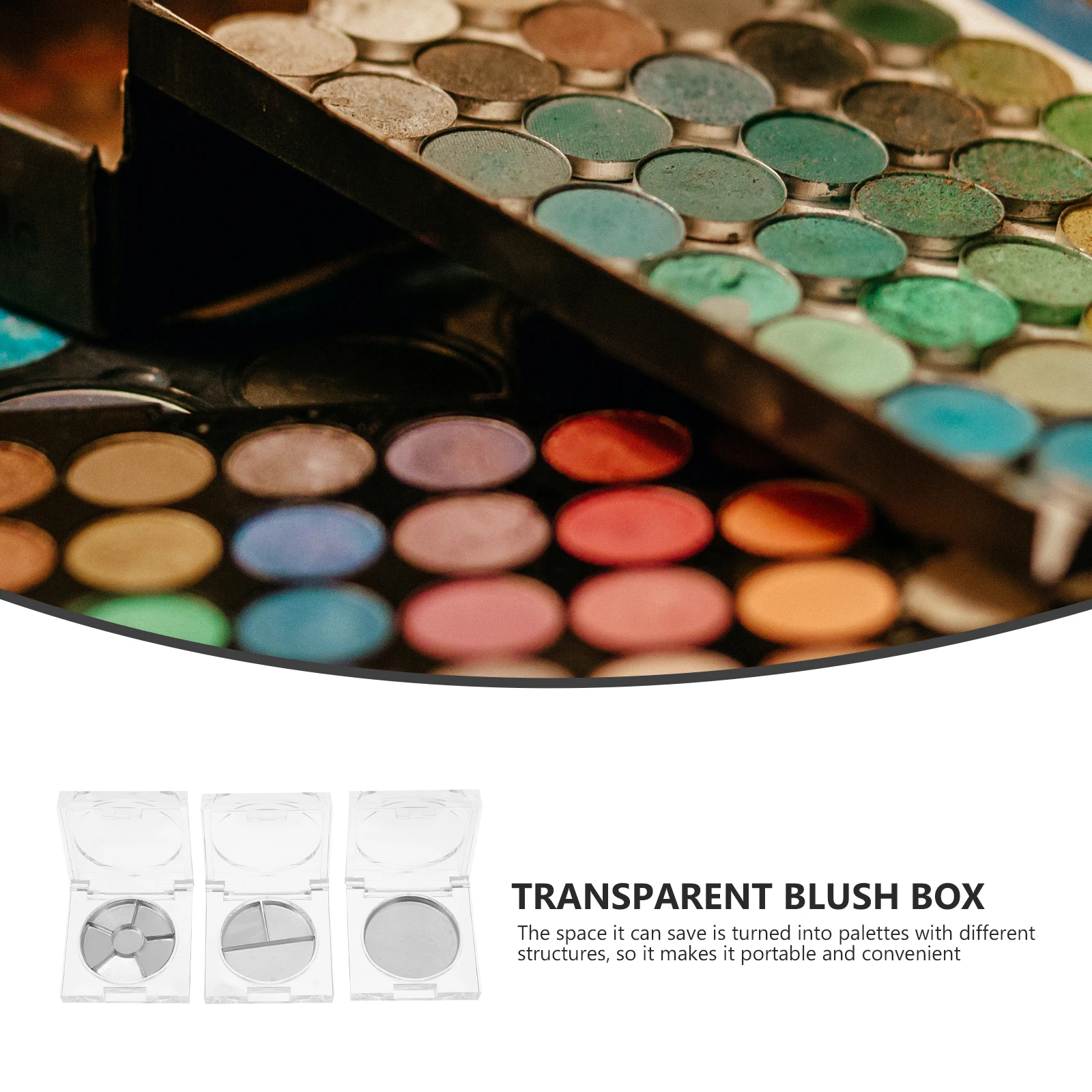 1 set Blush Box Eyeshadow Case Empty Pans Plastic Container Makeup Accessories Refillable Compact Travel Storage Filling Powder
1 set Blush Box Eyeshadow Case Empty Pans Plastic Container Makeup Accessories Refillable Compact Travel Storage Filling Powder