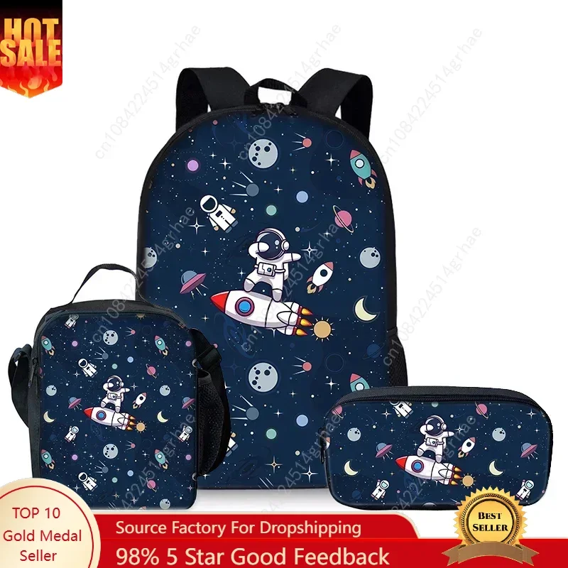 Space Planet Series Three Piece Set Backpacks for Boy and Girls Best Gifts 2D Flat Cartoon School Backpack for Children
Space Planet Series Three Piece Set Backpacks for Boy and Girls Best Gifts 2D Flat Cartoon School Backpack for Children