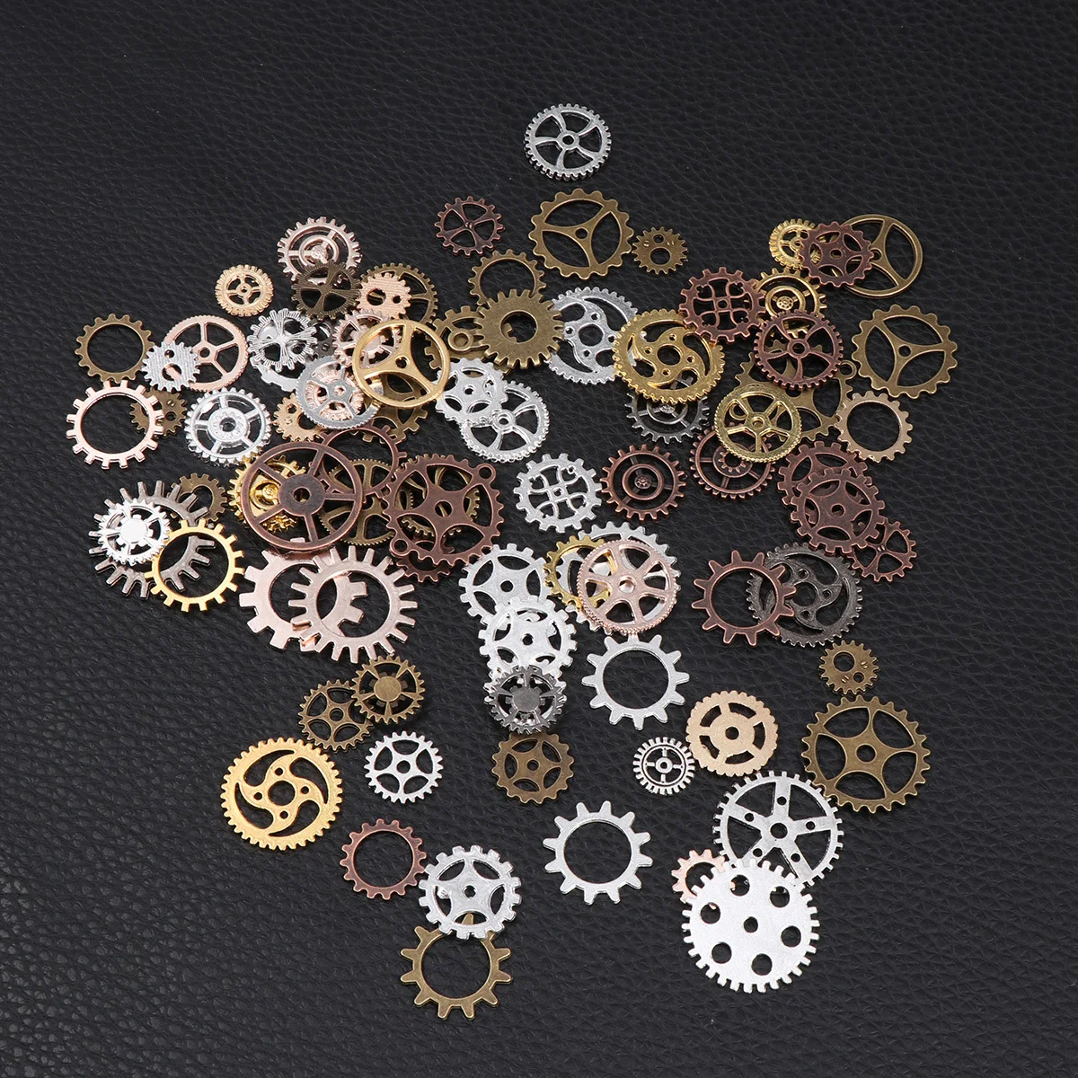 Alloy Gear Charms Mixed Steampunk Design DIY Handmade Jewelry Making Kit for Necklaces Bracelets Craft Projects Supplies
Alloy Gear Charms Mixed Steampunk Design DIY Handmade Jewelry Making Kit for Necklaces Bracelets Craft Projects Supplies
