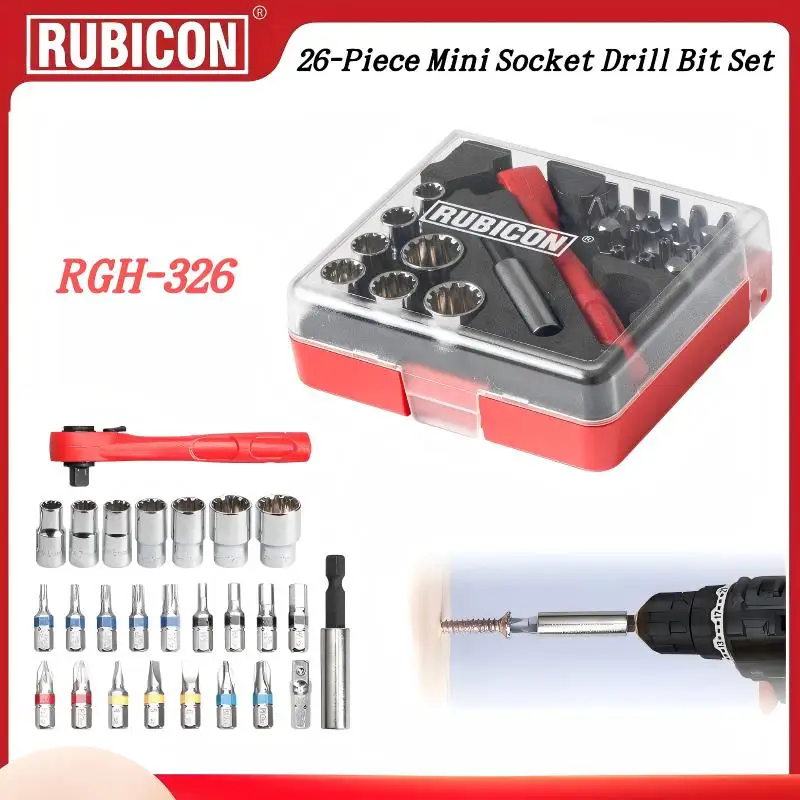 RUBICON Ratchet Socket Wrench, Multi-Functional Forward/Reverse Screwdriver Set RGH-30 /40/325/326/330
RUBICON Ratchet Socket Wrench, Multi-Functional Forward/Reverse Screwdriver Set RGH-30 /40/325/326/330