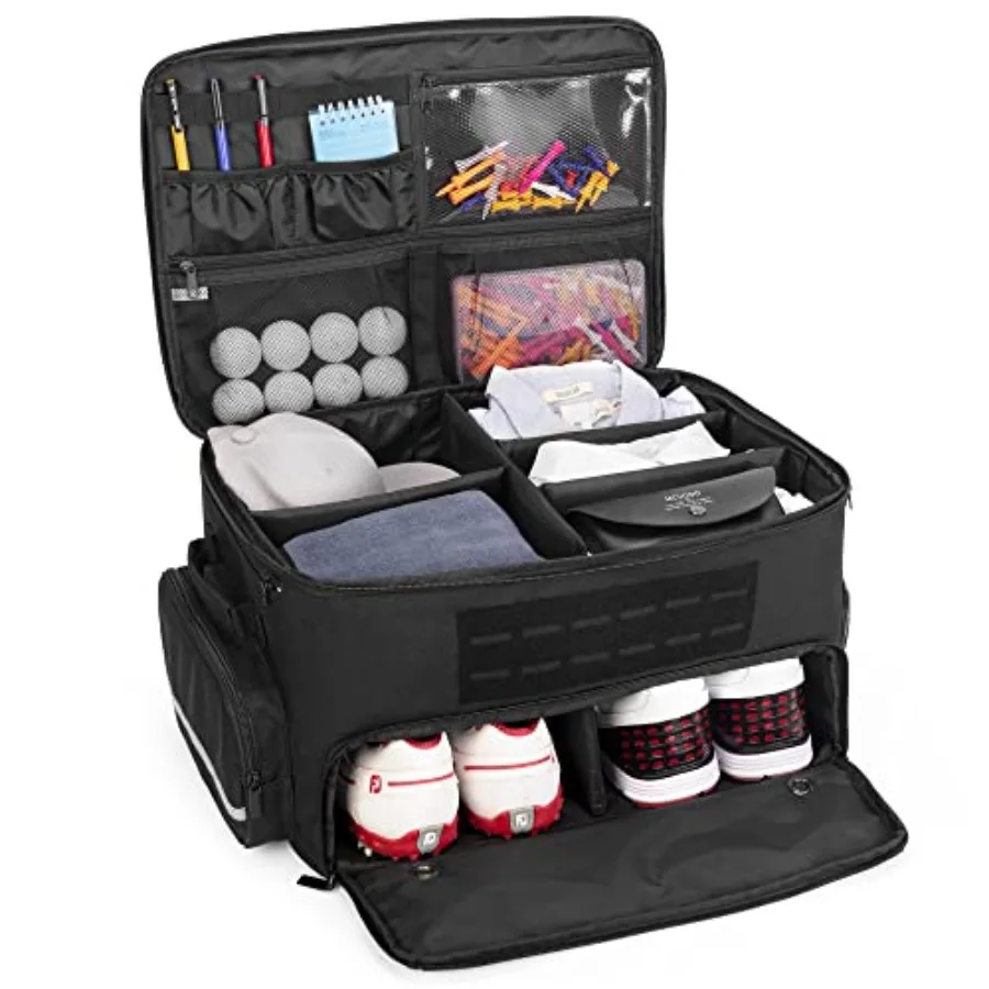 Golf Trunk Organizer Storage with Separate Compartment for 2 Pair Shoes Up to US Mens 16, Golf Car Locker Organizer for Balls,
Golf Trunk Organizer Storage with Separate Compartment for 2 Pair Shoes Up to US Mens 16, Golf Car Locker Organizer for Balls,