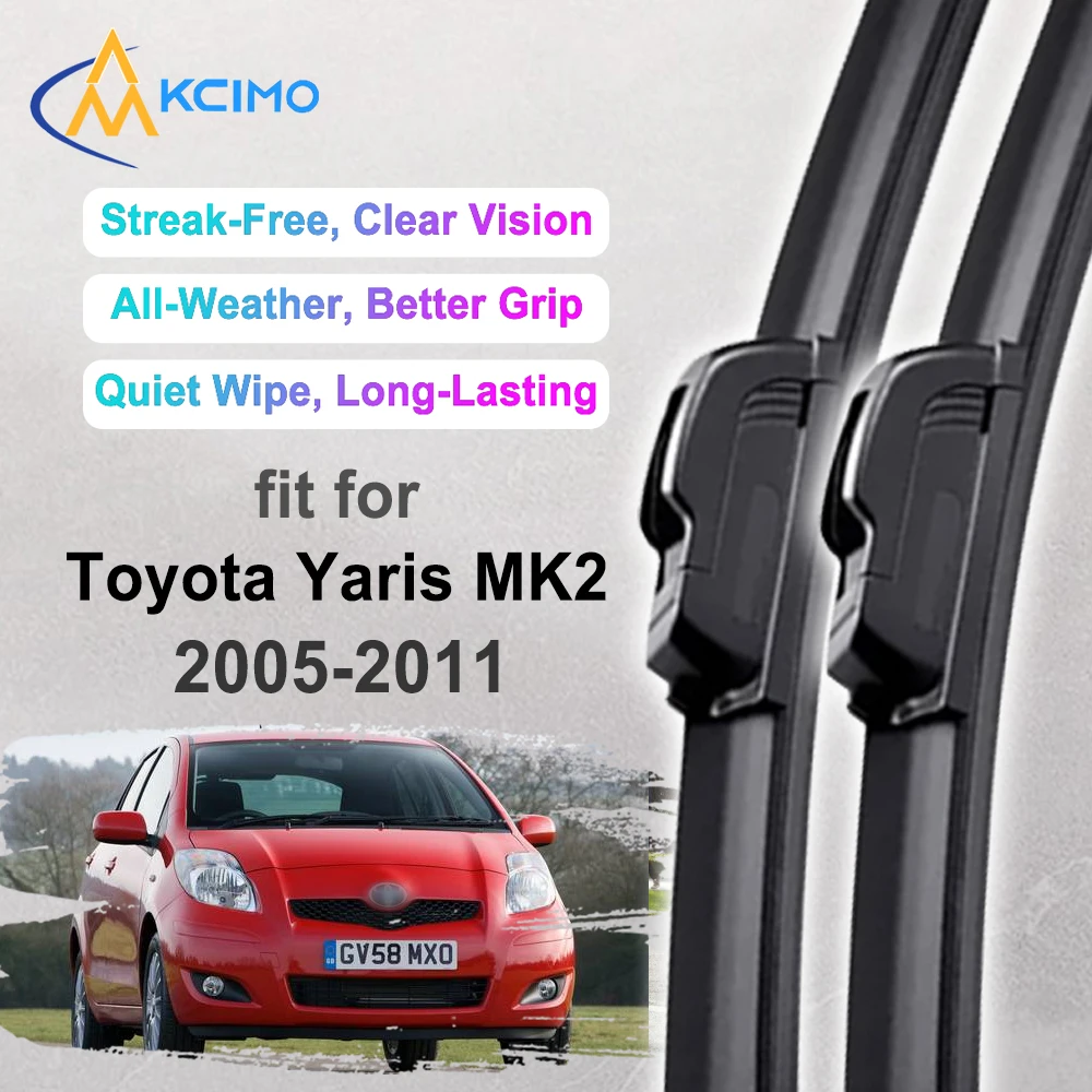 Kcimo Windshield Wiper Blades for Toyota Yaris MK2 2005-2011 Silent AllWeather Car Window Wipers Easy Installation 2010 2009
Kcimo Windshield Wiper Blades for Toyota Yaris MK2 2005-2011 Silent AllWeather Car Window Wipers Easy Installation 2010 2009