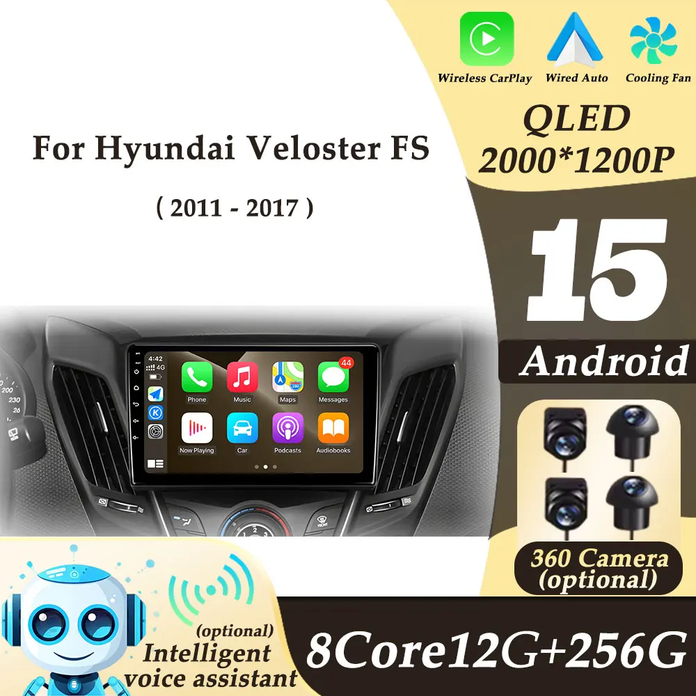 Split Screen DSP Stereo BT for Hyundai Veloster FS 2011-2017 Wireless CarPlay Android 15 Car Radio Video Audio Multimedi Player
Split Screen DSP Stereo BT for Hyundai Veloster FS 2011-2017 Wireless CarPlay Android 15 Car Radio Video Audio Multimedi Player