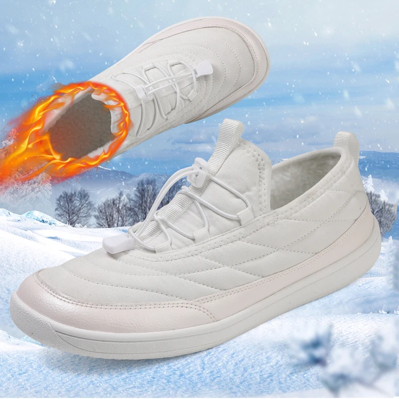 Зимняя теплая повседневная обувь на хлопковой подкладке, водонепроницаемая и противоскользящая, женская и мужская походная обувь, уличная рабочая обувь до щиколотки, большой размер 
Зимняя теплая повседневная обувь на хлопковой подкладке, водонепроницаемая и противоскользящая, женская и мужская походная обувь, уличная рабочая обувь до щиколотки, большой размер