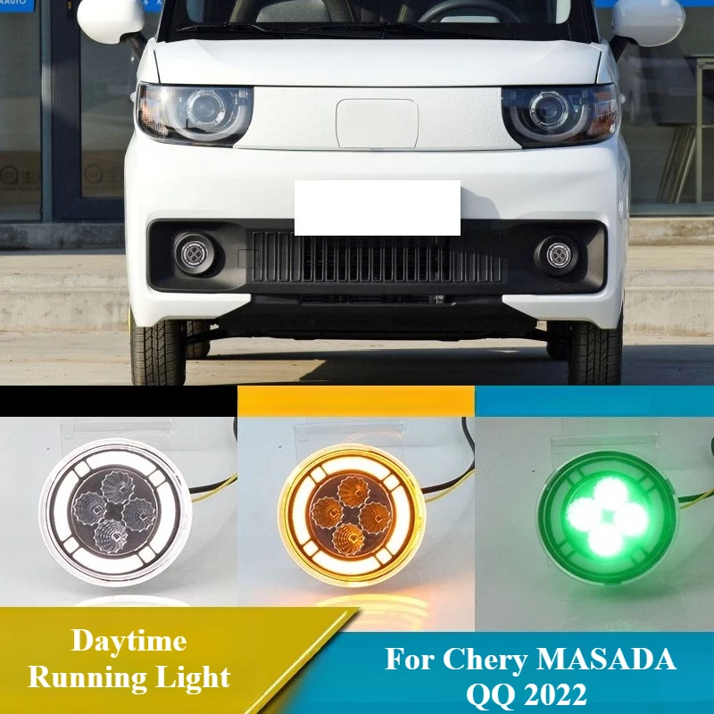 For Chery MASADA QQ 2022 Led Daytime Running Lights Dynamic Yellow Light Turn Signal Front Bumper Fog Lamp DRL Night Green
For Chery MASADA QQ 2022 Led Daytime Running Lights Dynamic Yellow Light Turn Signal Front Bumper Fog Lamp DRL Night Green