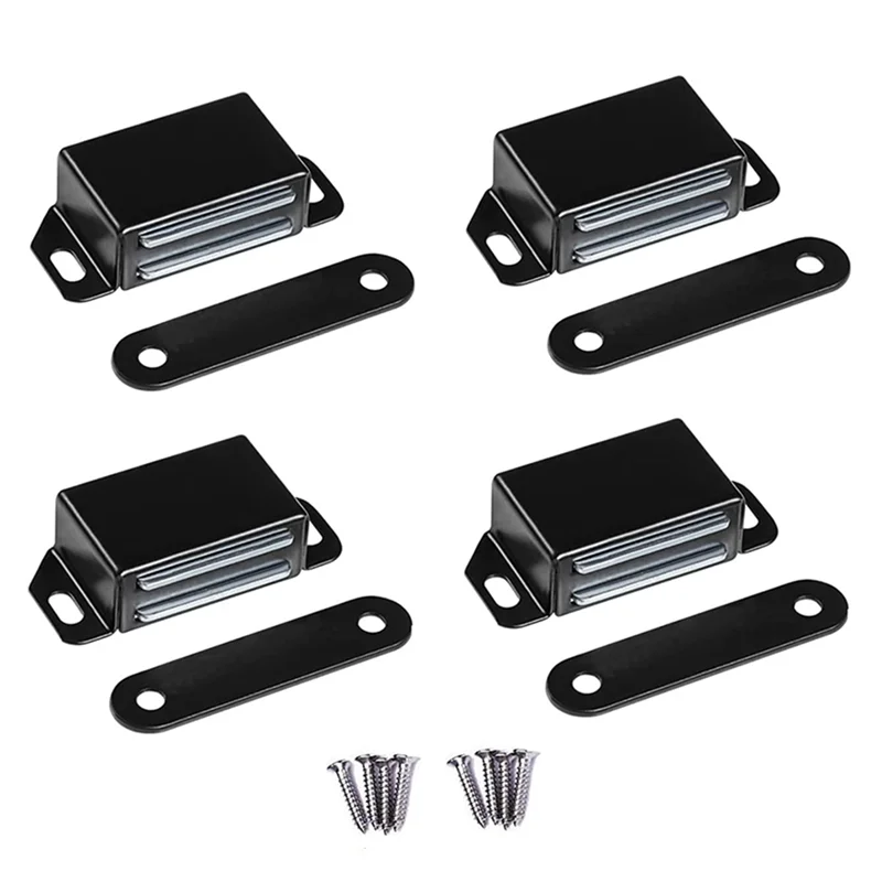 4-Pack High Magnetic Door Catch Stainless Steel Heavy Duty Catch For Kitchen Door Drawer Latch Black
4-Pack High Magnetic Door Catch Stainless Steel Heavy Duty Catch For Kitchen Door Drawer Latch Black