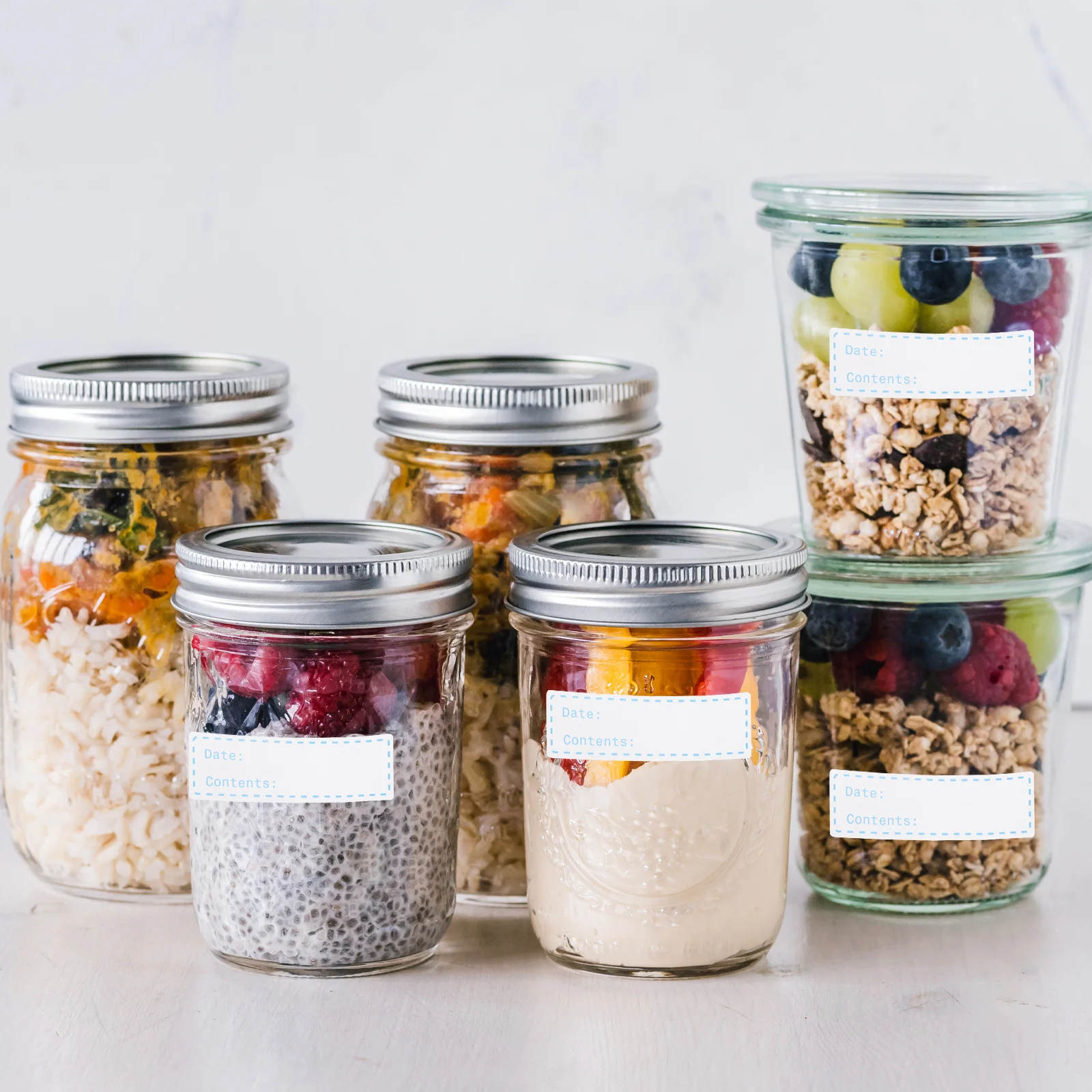 2 Rolls Food Storage Stickers Labels for Container Small Jars Kitchen Buffet Reusable
2 Rolls Food Storage Stickers Labels for Container Small Jars Kitchen Buffet Reusable