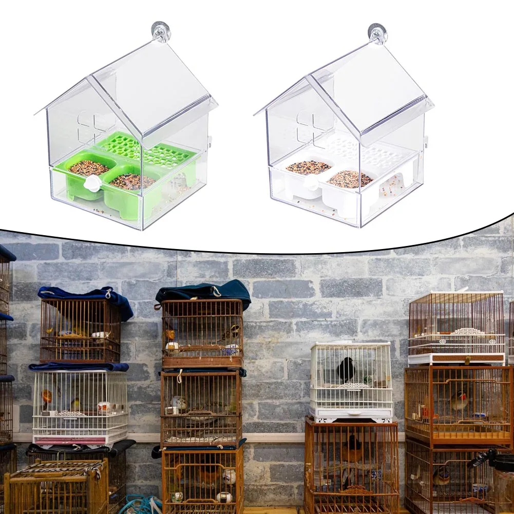 Bird Bath Tub and External PullOut Parrot Feeder Transparent Multifunctional Design Suitable for Cage and Outdoor Use
Bird Bath Tub and External PullOut Parrot Feeder Transparent Multifunctional Design Suitable for Cage and Outdoor Use