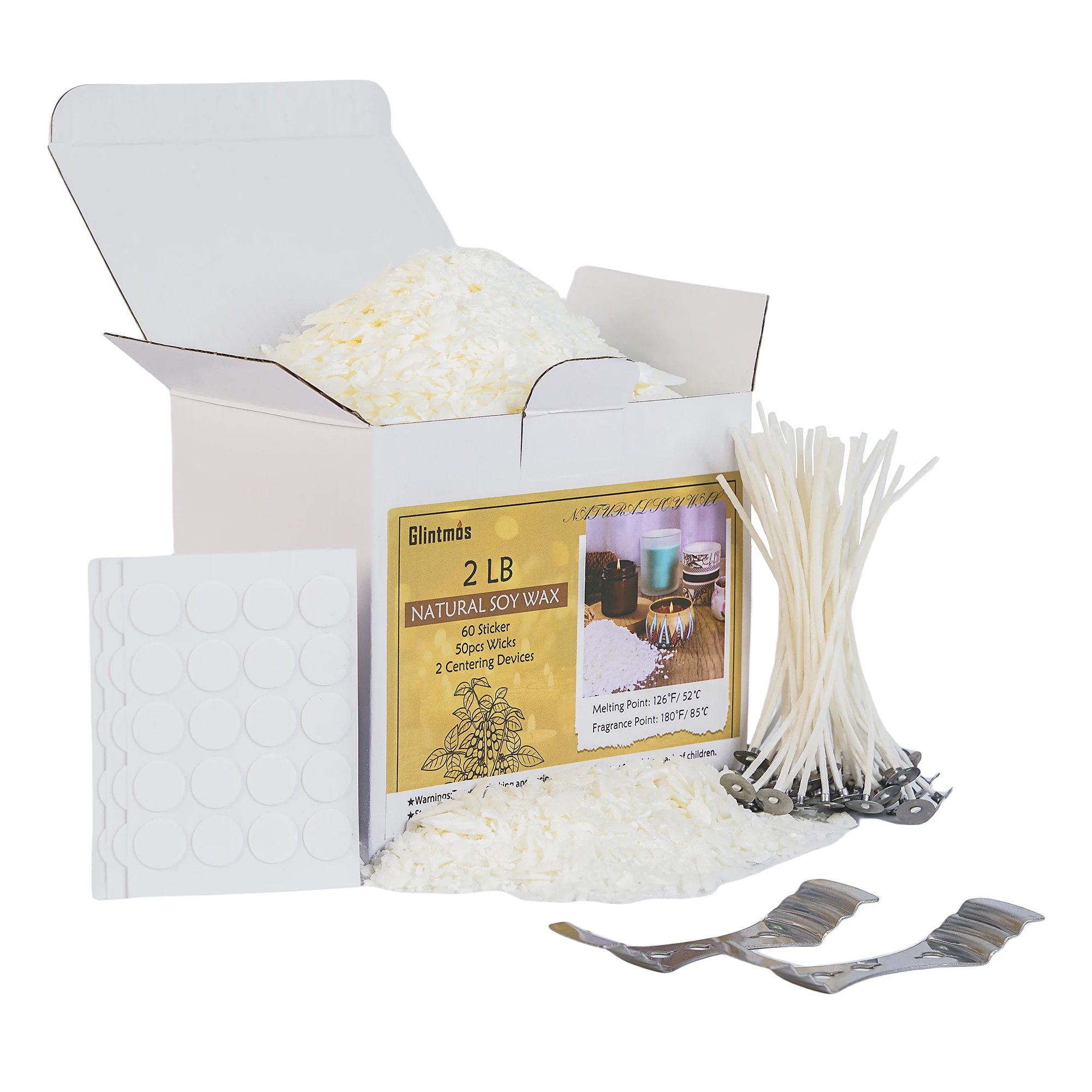 2LB/ 4LB Soy Wax for Candle Making, 100% Natural Soy Wax, Candle Making Kit for Beginners, DIY Scented Candle Making Supplies 
2LB/ 4LB Soy Wax for Candle Making, 100% Natural Soy Wax, Candle Making Kit for Beginners, DIY Scented Candle Making Supplies