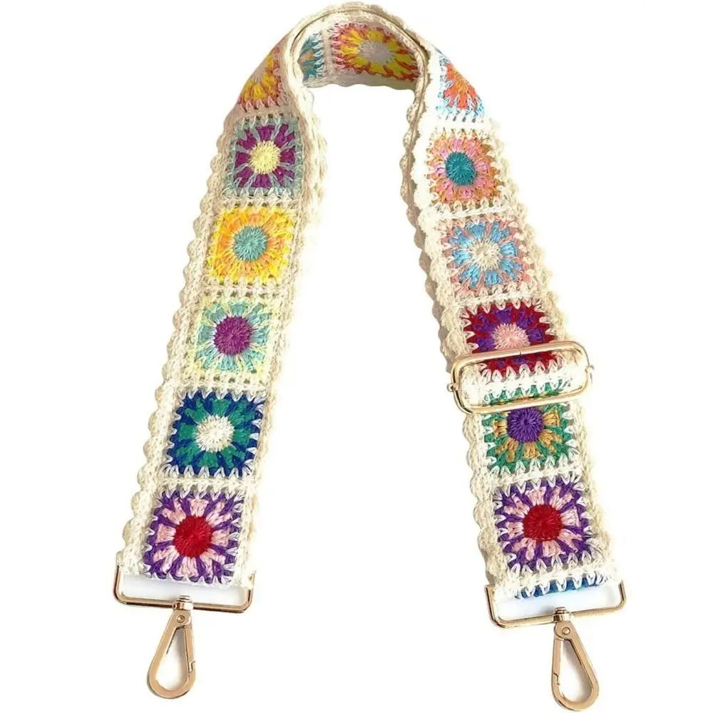 Fashion Flower Bag Strap Colorful Durable Women Bag Band Metal Hook Lightweight Cross Body Bag Handle Handbag
Fashion Flower Bag Strap Colorful Durable Women Bag Band Metal Hook Lightweight Cross Body Bag Handle Handbag