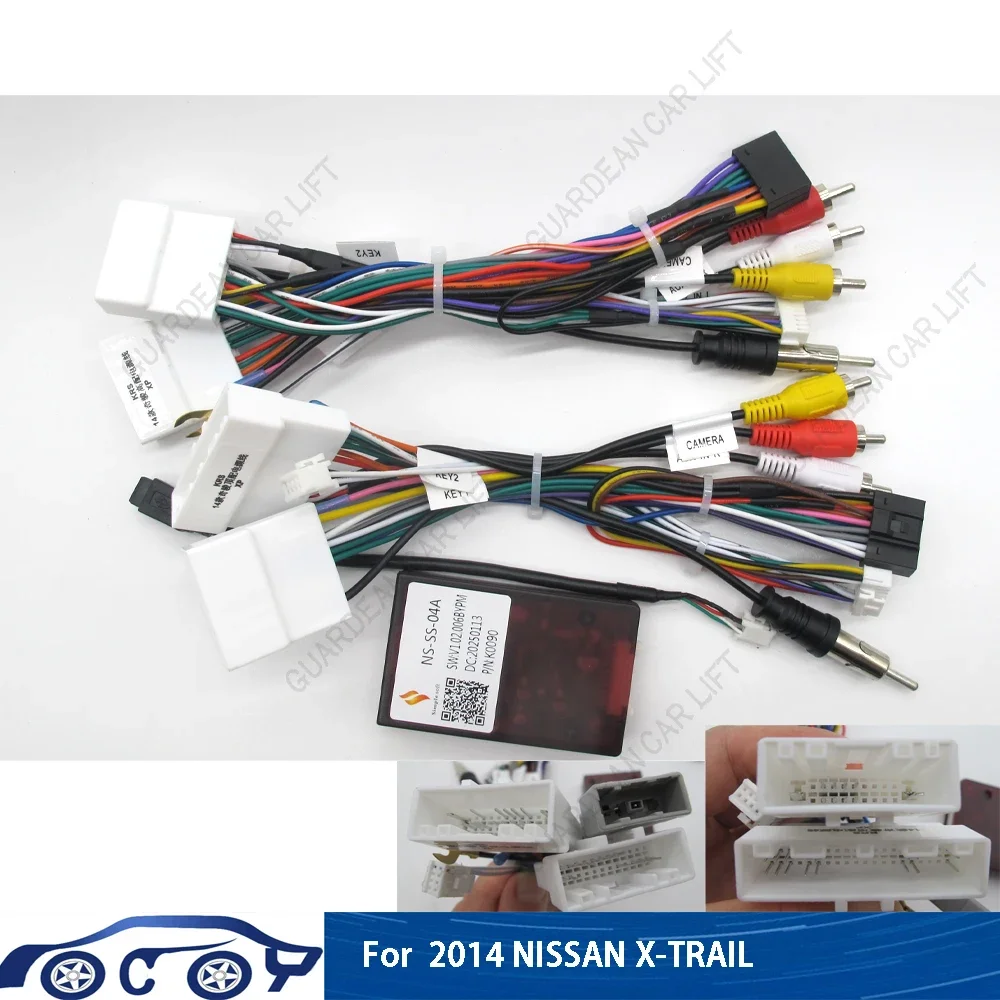 16Pin Car Radio Wiring Harness Adapter With CANBUS Decoder For 2014 NISSAN Qashqai Kicks NS-SS-04A XTRAIL Support Original 360 
16Pin Car Radio Wiring Harness Adapter With CANBUS Decoder For 2014 NISSAN Qashqai Kicks NS-SS-04A XTRAIL Support Original 360