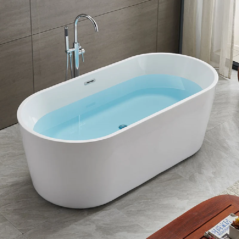High End Acrylic Bathtub-Modern Freestanding Design with Drainer for Apartment Use
High End Acrylic Bathtub-Modern Freestanding Design with Drainer for Apartment Use
