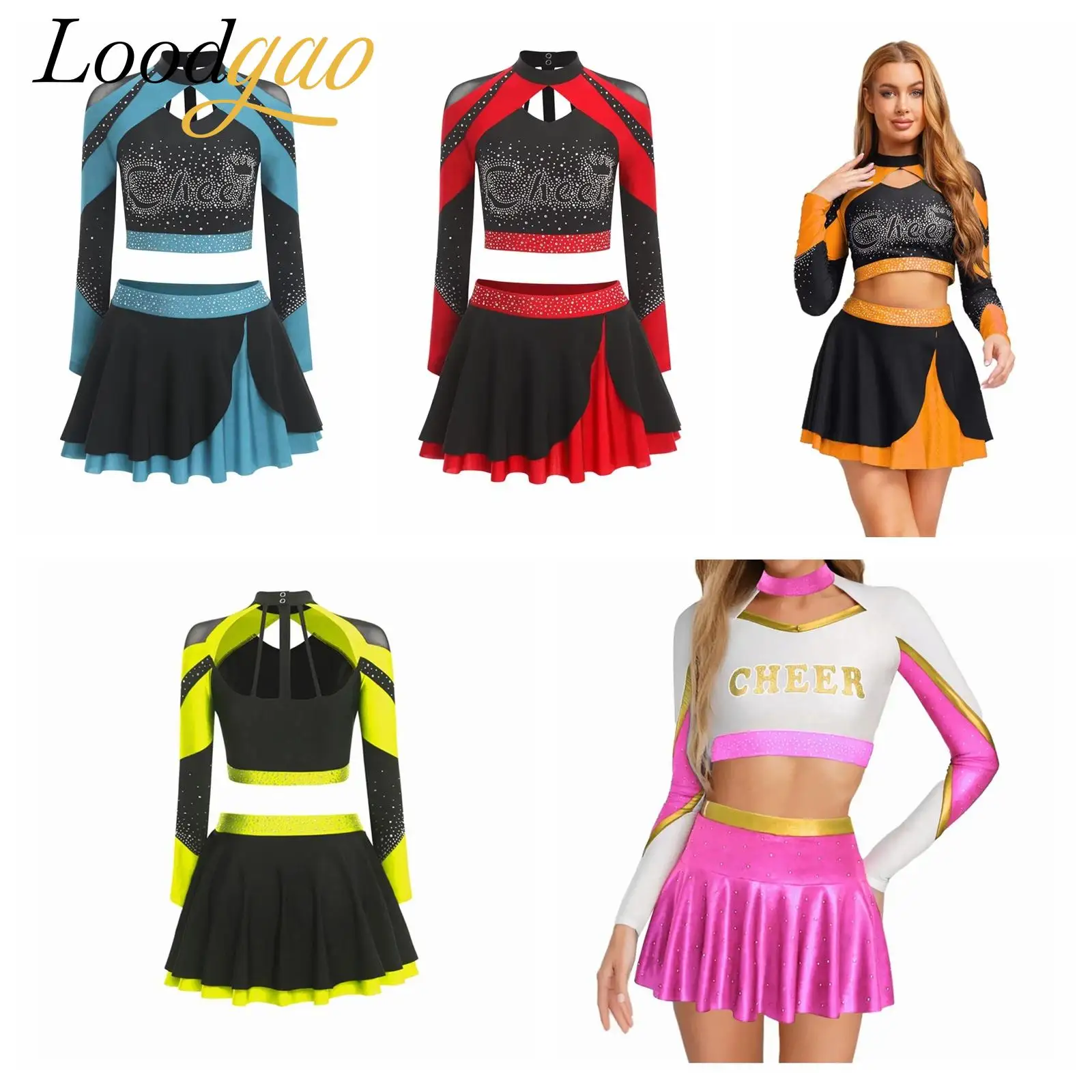 Women Halloween Costume Cheerleader Cosplay Cheer Dance Outfits Adults Cheerleading Uniform Theme Party Cheering Team Outfit
Women Halloween Costume Cheerleader Cosplay Cheer Dance Outfits Adults Cheerleading Uniform Theme Party Cheering Team Outfit