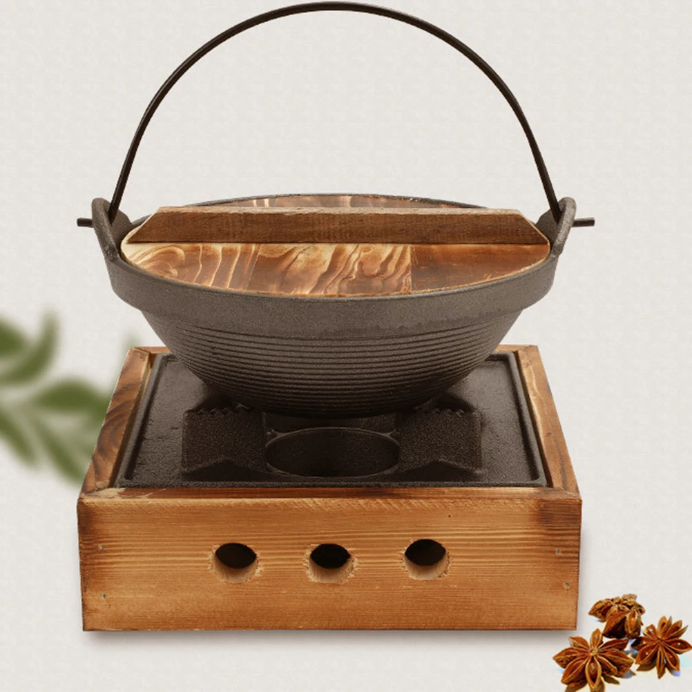 1 set Cast Iron Pot Set Japanese Style Small Hot Pot Cooking Cooking Boiler Utensil Wood Handle Portable Camping Cookware
1 set Cast Iron Pot Set Japanese Style Small Hot Pot Cooking Cooking Boiler Utensil Wood Handle Portable Camping Cookware