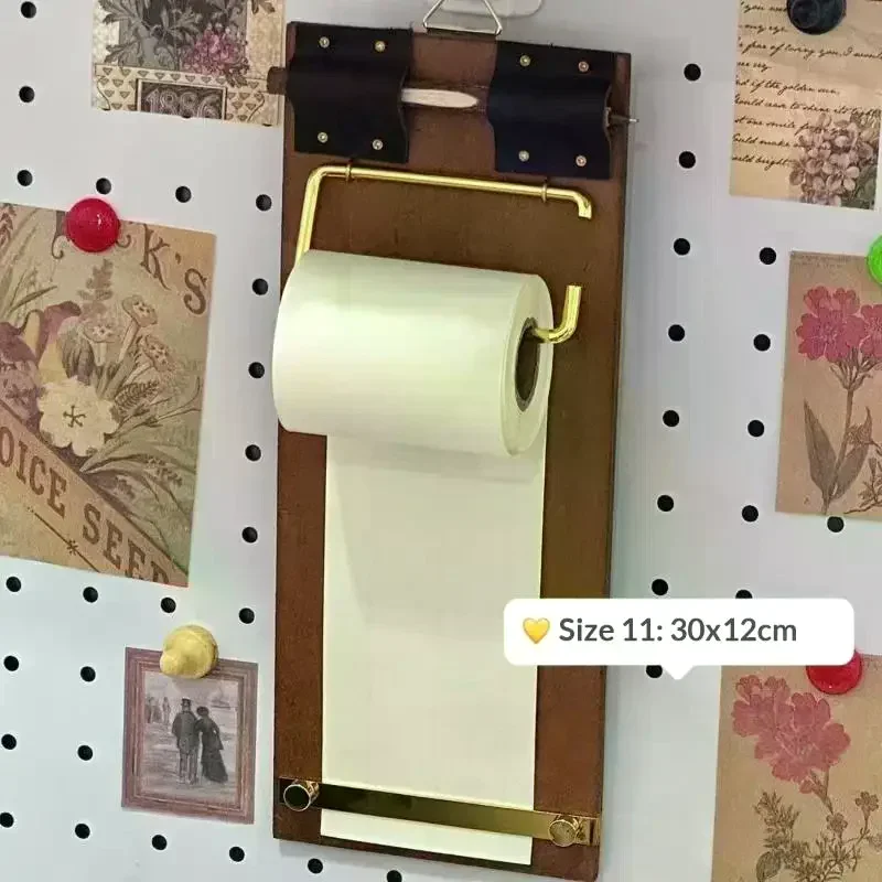 1Pcs Refillable Kraft Paper Roll Kraft Notebook Set Hanging Writing Pad To-Do Lists Handmade Retro Vintage Clipboard DIY Crafts
1Pcs Refillable Kraft Paper Roll Kraft Notebook Set Hanging Writing Pad To-Do Lists Handmade Retro Vintage Clipboard DIY Crafts