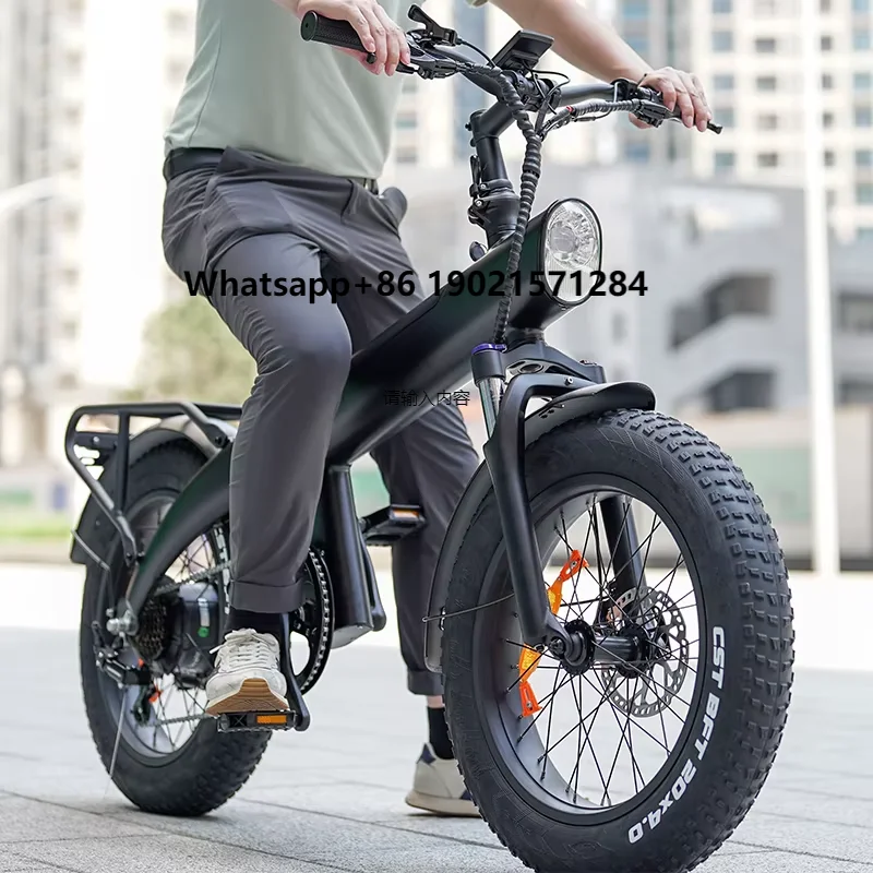 Wholesale 48v Electric Fatbike with 9.6AH Battery 20Inch Fat Tyre Adult Off-Road Hybrid Dirt Bike Removable Battery Accessory
Wholesale 48v Electric Fatbike with 9.6AH Battery 20Inch Fat Tyre Adult Off-Road Hybrid Dirt Bike Removable Battery Accessory