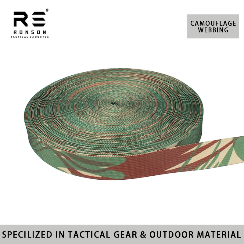 Wholesale Rhodesian Camouflage 25mm Polyester Webbing Strap Tactical Camouflage Webbing Tape for Bags and Backpacks Durable use
Wholesale Rhodesian Camouflage 25mm Polyester Webbing Strap Tactical Camouflage Webbing Tape for Bags and Backpacks Durable use