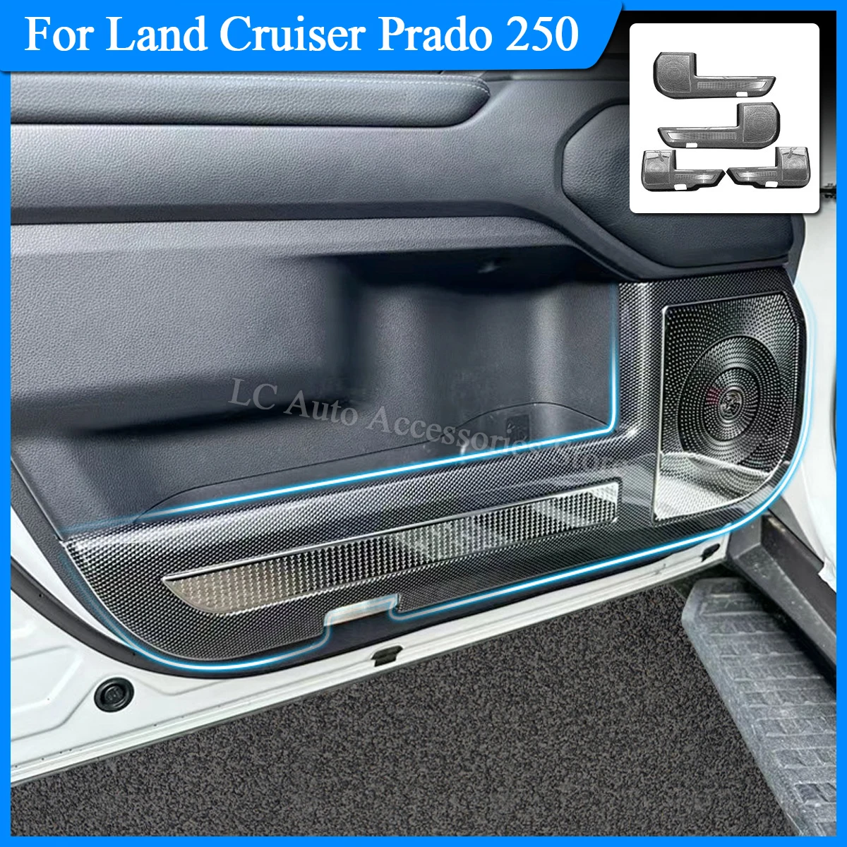 Door Speaker Cover Trim For 2024-2025 Toyota Land Cruiser 250 Prado LC250 ABS Anti-Kick Protector
Door Speaker Cover Trim For 2024-2025 Toyota Land Cruiser 250 Prado LC250 ABS Anti-Kick Protector
