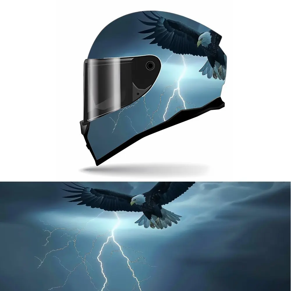 Sea Sculpture Pattern Full Face Helmet Sticker Under Lightning - Durable PVC Art Style Motorcycle Racing Helmet Decorative Stick
Sea Sculpture Pattern Full Face Helmet Sticker Under Lightning - Durable PVC Art Style Motorcycle Racing Helmet Decorative Stick
