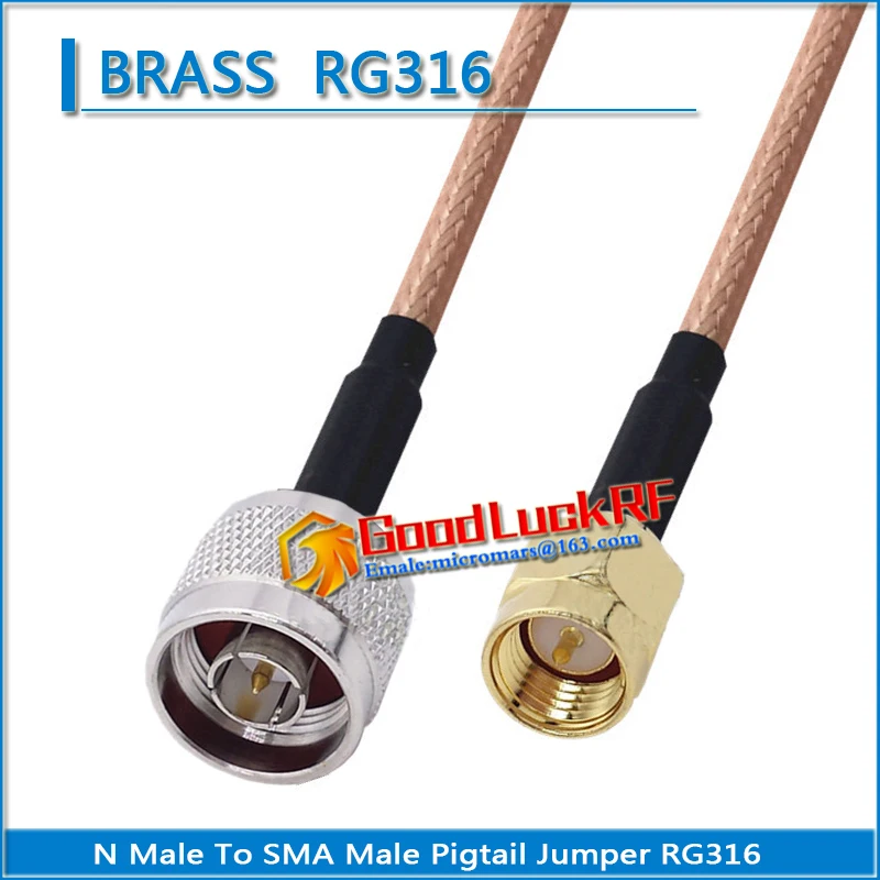 1X Pcs High-quality N Male to SMA Male Coaxial Type Pigtail Jumper RG316 Cable SMA to N Low Loss
1X Pcs High-quality N Male to SMA Male Coaxial Type Pigtail Jumper RG316 Cable SMA to N Low Loss
