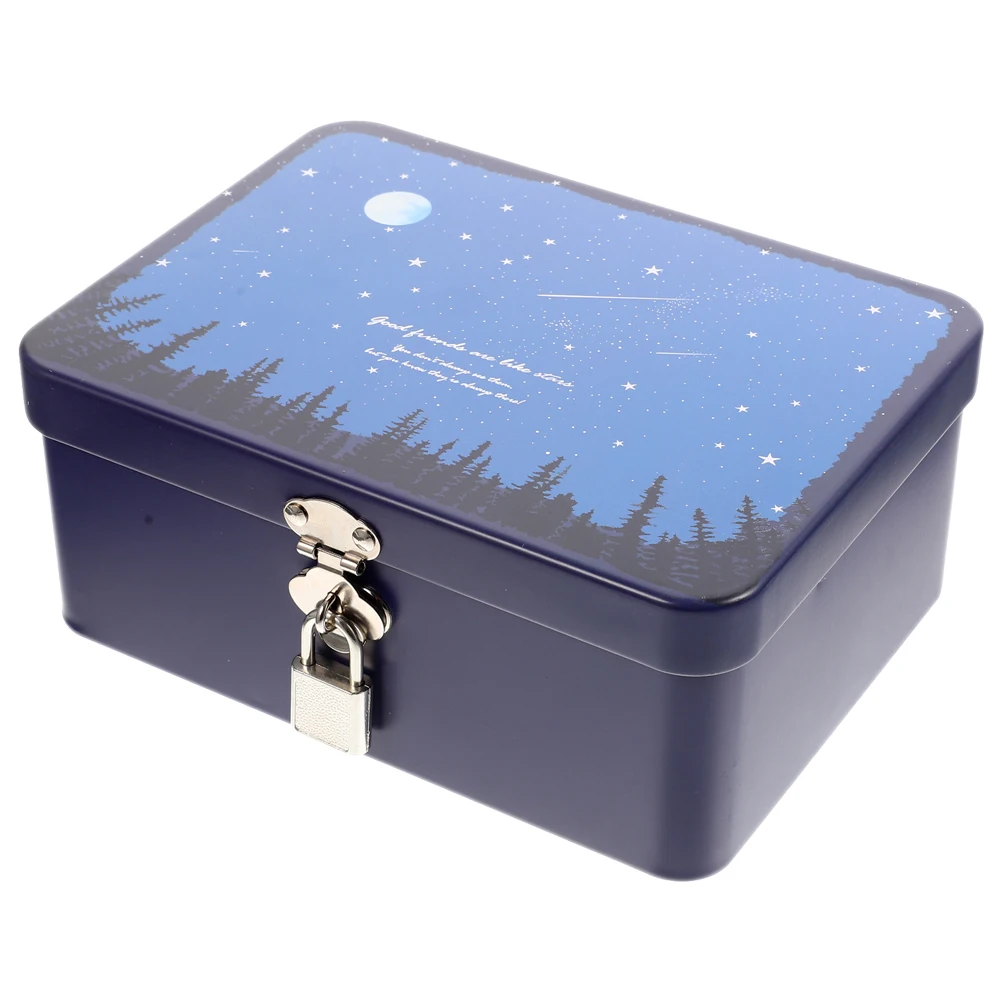 Tinplate Storage Large Capacity Lockable Jewelry Box Desk Organizer Metal Lock Box Travel Office Use Storage
Tinplate Storage Large Capacity Lockable Jewelry Box Desk Organizer Metal Lock Box Travel Office Use Storage