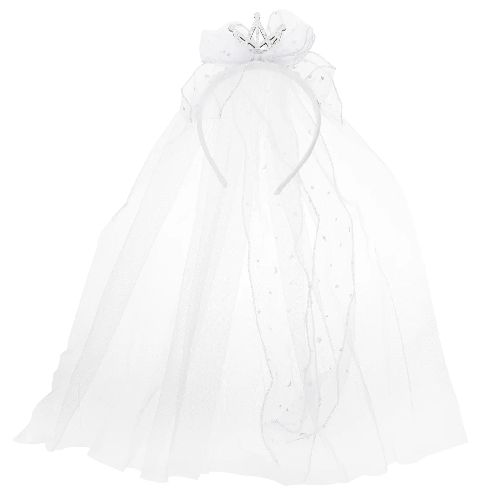 Costume Crown Crystal Bow Kids Veil Headdress for Flower Girl Sequins Headband Children White Hair Accessory
Costume Crown Crystal Bow Kids Veil Headdress for Flower Girl Sequins Headband Children White Hair Accessory