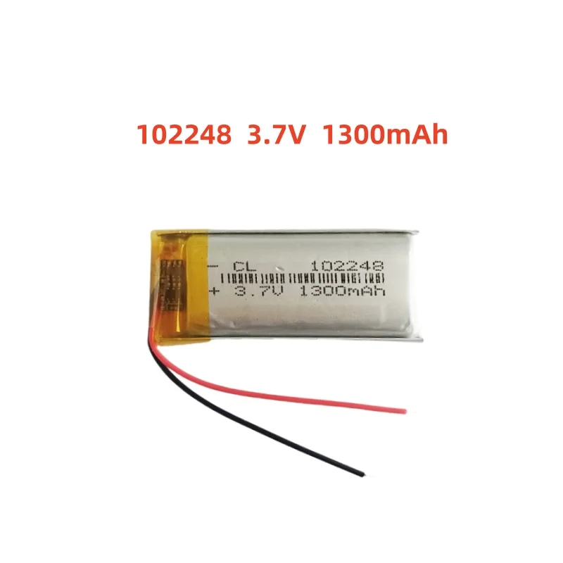 102050 102248 1300mAh Lithium Polymer Battery 3.7V Rechargeable Batteries for GPS Navigator DVD Mp3 MP4 Speaker Beauty Equipment
102050 102248 1300mAh Lithium Polymer Battery 3.7V Rechargeable Batteries for GPS Navigator DVD Mp3 MP4 Speaker Beauty Equipment