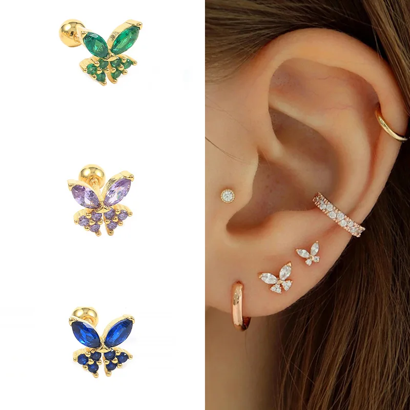 100% 925 Sterling Silver Zircon Butterfly Earrings for Woman Girl Simple Geometric Design Jewelry Party Gift Dropshipping
100% 925 Sterling Silver Zircon Butterfly Earrings for Woman Girl Simple Geometric Design Jewelry Party Gift Dropshipping