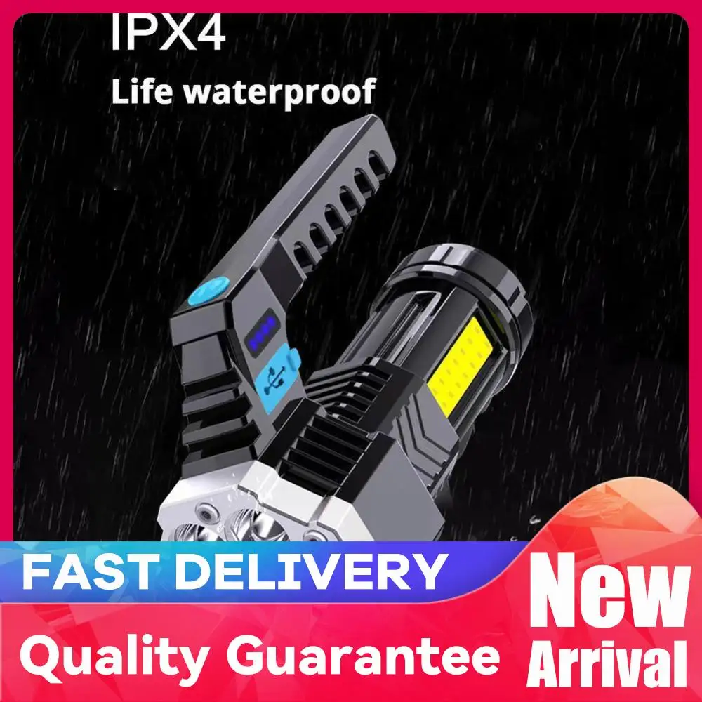 1-5 шт. мощные перезаряжаемые светодиодные фонарики, 7 светодиодов, фонарь для кемпинга с боковым COB-светом, легкое уличное освещение, материал ABS
1-5 шт. мощные перезаряжаемые светодиодные фонарики, 7 светодиодов, фонарь для кемпинга с боковым COB-светом, легкое уличное освещение, материал ABS