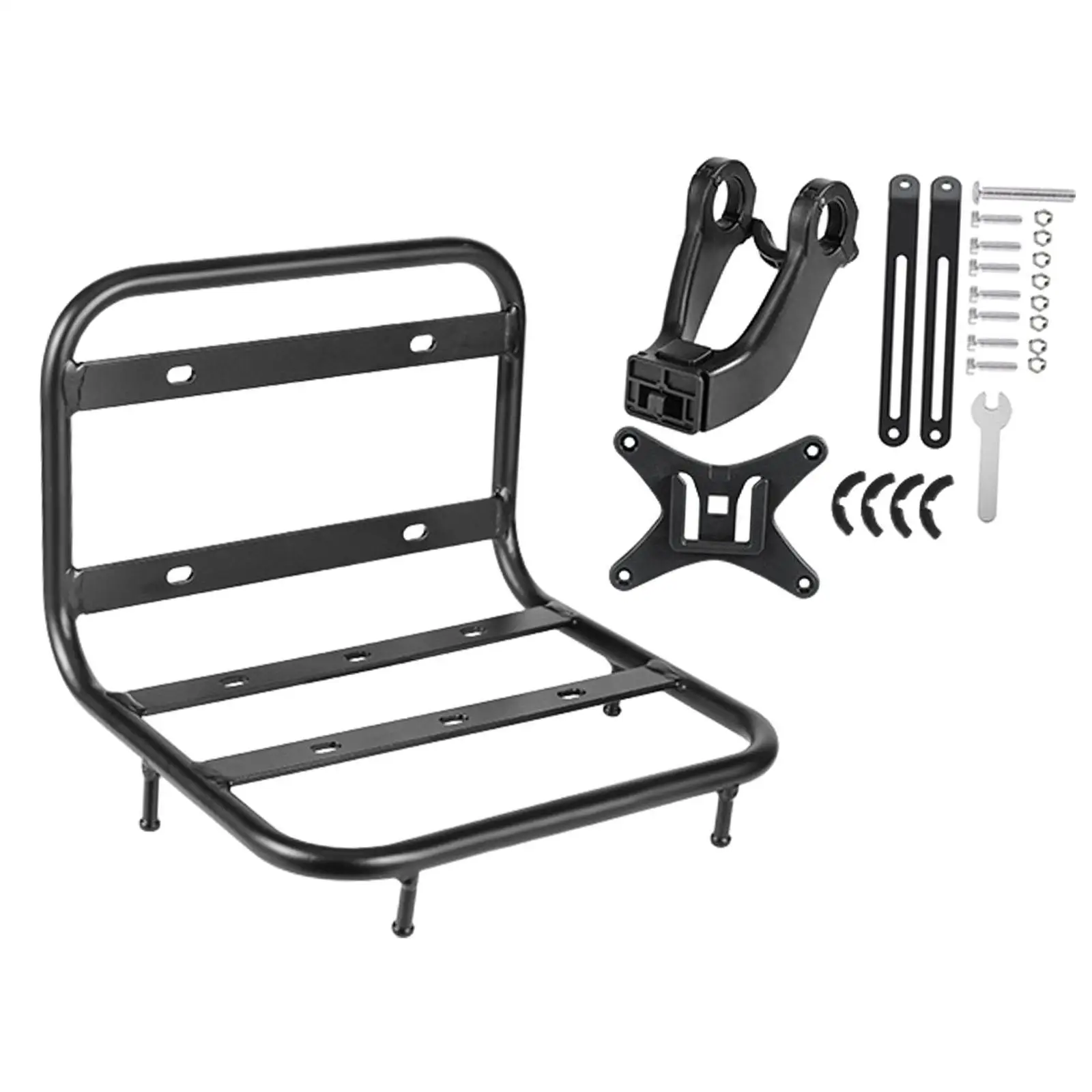 Metal Lightweight Bike Front Rack Carrier, Cycle Rack Brake Frame Luggage Shelf for Shopping Outdoor Riding
Metal Lightweight Bike Front Rack Carrier, Cycle Rack Brake Frame Luggage Shelf for Shopping Outdoor Riding