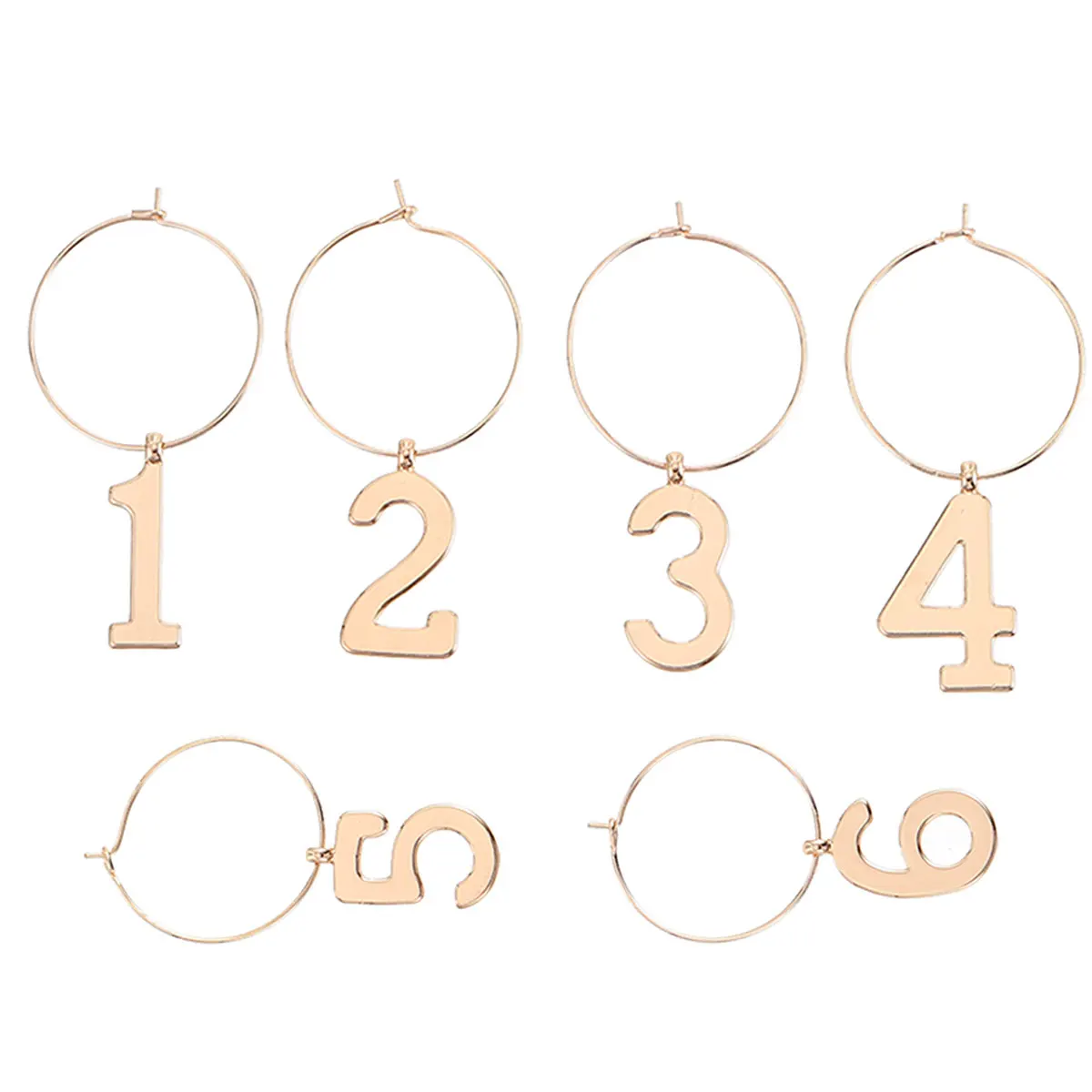6 Number-Shaped Glass Rings Zinc Alloy Distinctive Identifiers Reusable Party Accessories Bar Tools Christmas Decor
6 Number-Shaped Glass Rings Zinc Alloy Distinctive Identifiers Reusable Party Accessories Bar Tools Christmas Decor