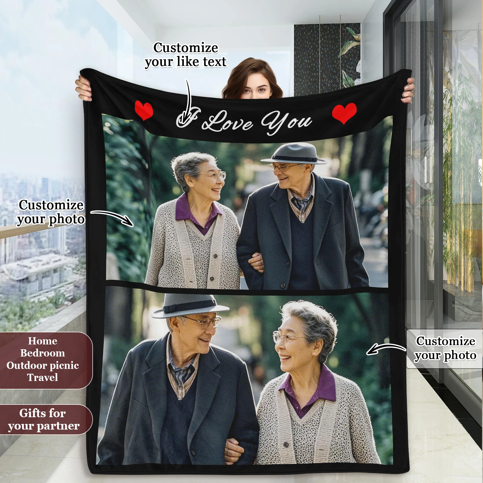 Personalized Love Custom Blanket Engraved Senior Couple Birthday Gift for Partner Memorial Day Gift Sofa Picnic Available
Personalized Love Custom Blanket Engraved Senior Couple Birthday Gift for Partner Memorial Day Gift Sofa Picnic Available
