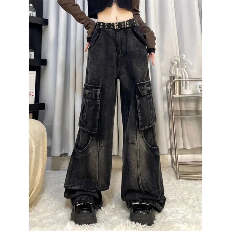 High Street Design Workwear Jeans for Women 2025 Spring Autumn Vintage High Waisted Straight leg Loose Hanging Wide leg Pants WF
High Street Design Workwear Jeans for Women 2025 Spring Autumn Vintage High Waisted Straight leg Loose Hanging Wide leg Pants WF