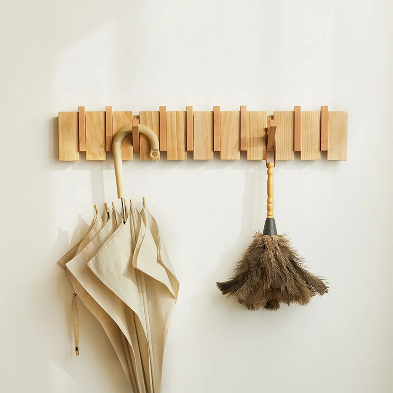 Wooden hooks for clothes, non perforated wall mounted hangers for entry and exit, high-end creative clothes hooks for foyer
Wooden hooks for clothes, non perforated wall mounted hangers for entry and exit, high-end creative clothes hooks for foyer