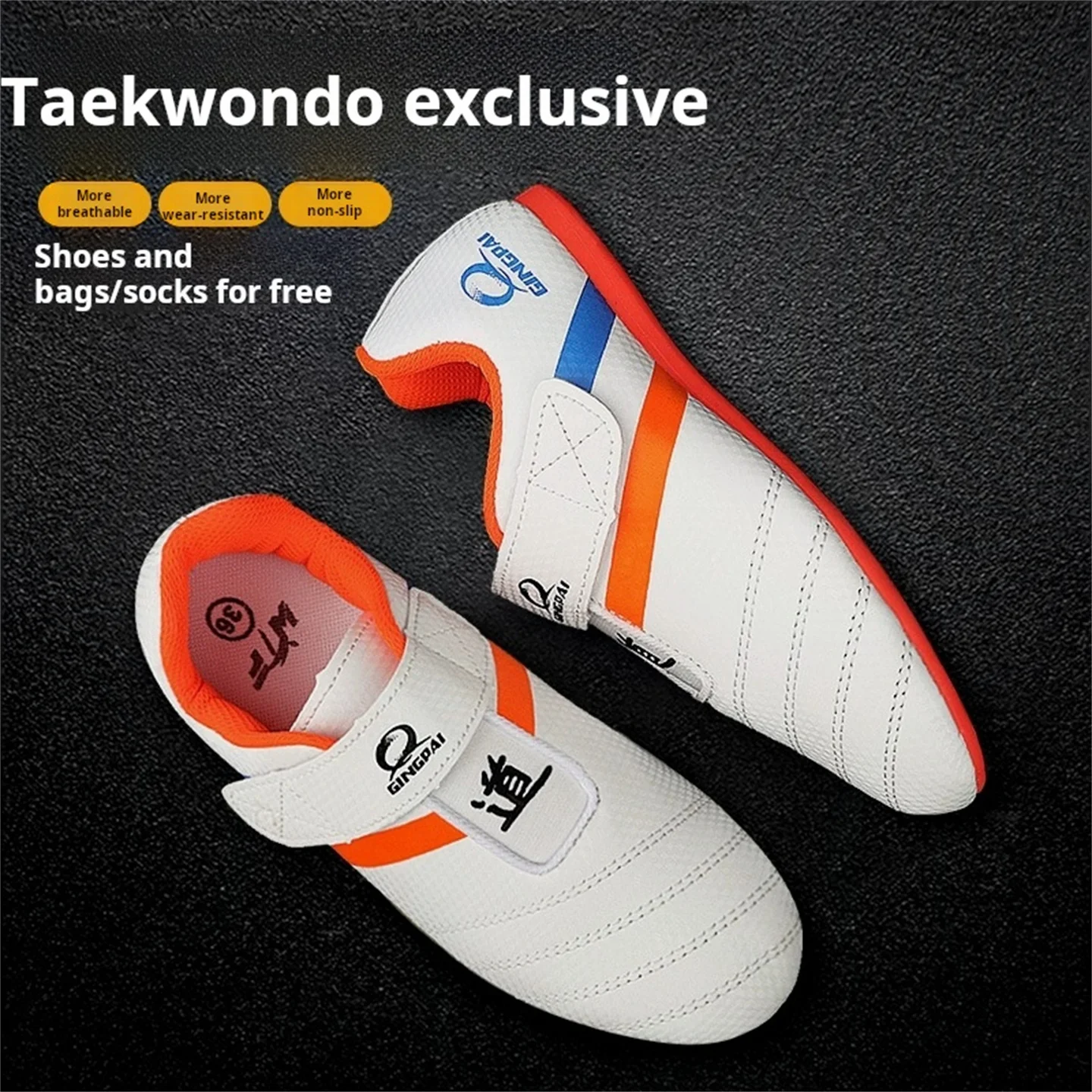 Профессиональная обувь для тхэквондо для взрослых и детей, дышащая нескользящая обувь для боевых искусств, кроссовки на липучке, тренировочная обувь
Профессиональная обувь для тхэквондо для взрослых и детей, дышащая нескользящая обувь для боевых искусств, кроссовки на липучке, тренировочная обувь